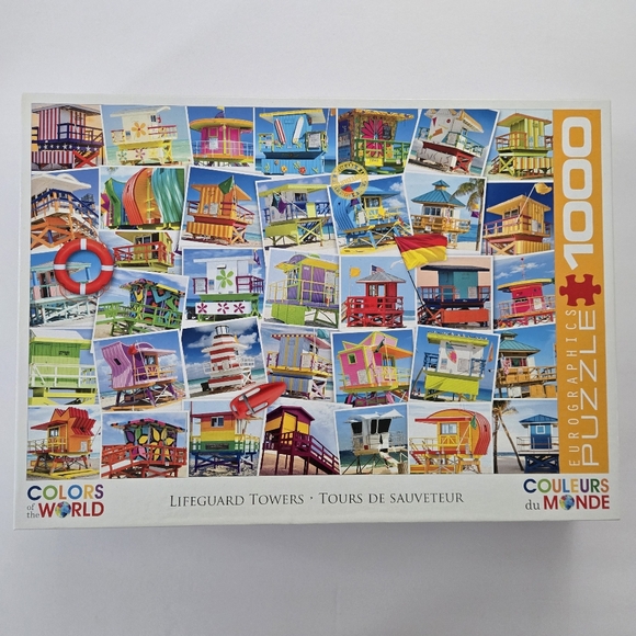 Eurographics Other - Eurographics "Lifeguard Towers" 1000 Piece Puzzle